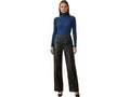 Women’s Black Calf Leather Trousers Wholesale | Custom Private Label Leather Pants Manufacturer