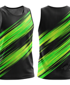 Basketball Tank Top – Custom Black Lime Green Sublimated Design | Wholesale Manufacturer