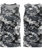 Basketball Tank Top – Custom Gray Digital Camo Sublimated Design | Wholesale Manufacturer