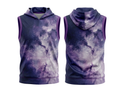 Basketball Sleeveless Hoodie – Custom Sublimated Purple Galaxy Design | Wholesale Manufacturer