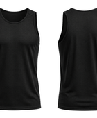 Custom Sleeveless Parkour Practice Top – Black Sublimated Chase Tag Training Wear