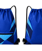 Custom Blue Chase Tag Drawstring Bag – Sublimated Team Cinch Backpack | Wholesale