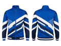 Wholesale Basketball Warm-Up Jacket – Sublimated Royal Blue Full-Zip Teamwear