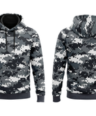Wholesale Basketball Hoodie – Black White Digital Camo Sublimated Teamwear