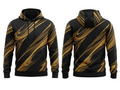 Wholesale Basketball Hoodie – Black Gold Abstract Sublimated Pullover Teamwear