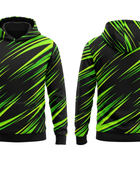 Wholesale Basketball Hoodie – Neon Green Black Sublimated Pullover Teamwear