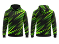 Wholesale Basketball Hoodie – Neon Green Black Sublimated Pullover Teamwear