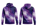 Wholesale Basketball Hoodie – Purple Galaxy Sublimated Pullover Teamwear