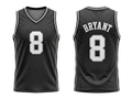 Custom Black Basketball Embroidered Jersey – Wholesale Polyester Teamwear