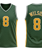 Custom Green Basketball Embroidered Jersey Wholesale Polyester Teamwear