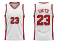Custom White Basketball Embroidered Jersey Wholesale Polyester Teamwear