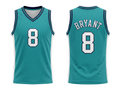 Custom Aqua Basketball Embroidered Jersey Wholesale Polyester Teamwear