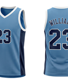 Custom Sky Blue Basketball Embroidered Jersey – Wholesale Polyester Teamwear