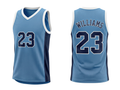 Custom Sky Blue Basketball Embroidered Jersey – Wholesale Polyester Teamwear