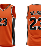 Custom Orange Basketball Embroidered Jersey – Wholesale Polyester Teamwear