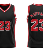 Custom Black Basketball Embroidered Jersey – Wholesale Polyester Teamwear