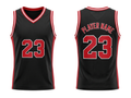 Custom Black Basketball Embroidered Jersey – Wholesale Polyester Teamwear