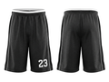 Custom Black Basketball Embroidered Shorts – Wholesale Polyester Teamwear