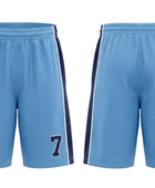 Custom Sky Blue Basketball Embroidered Shorts – Wholesale Polyester Teamwear