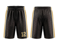 Custom Black Basketball Embroidered Shorts – Wholesale Polyester Teamwear