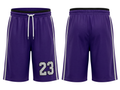 Custom Purple Basketball Embroidered Shorts – Wholesale Polyester Teamwear