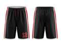 Custom Black Basketball Embroidered Shorts – Wholesale Polyester Teamwear