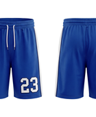 Custom Royal Blue Basketball Embroidered Shorts – Wholesale Polyester Teamwear