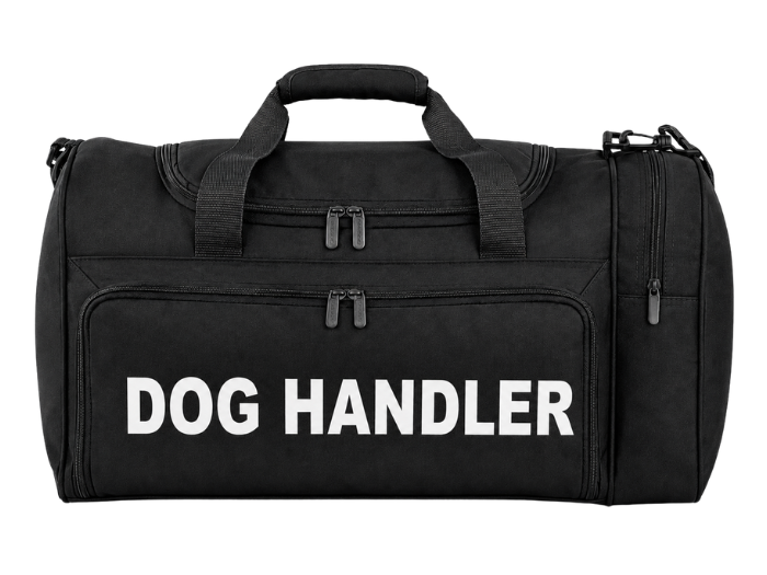 Dog Handler Printed Holdall B2B Low MOQ Printed Workwear Bag Black Workwear front design preview