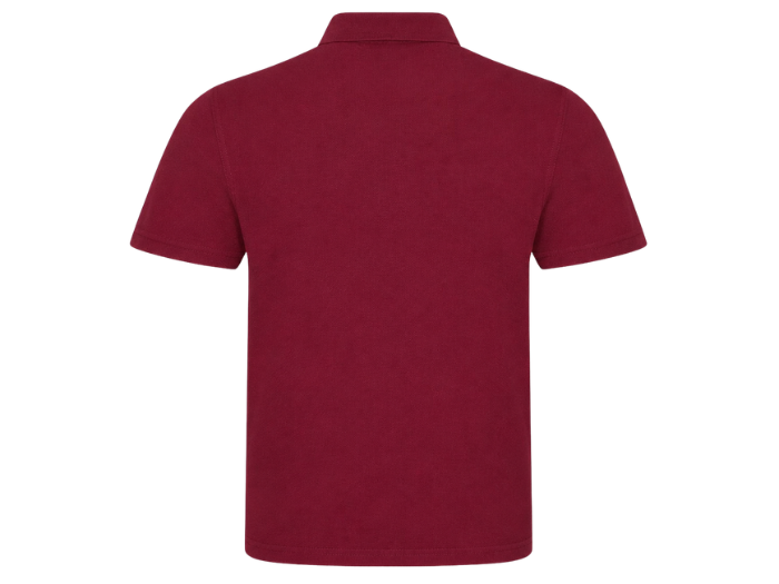 Custom Workwear Polo Shirt – Low MOQ B2B Mechanic Uniform Top in Burgundy front design preview