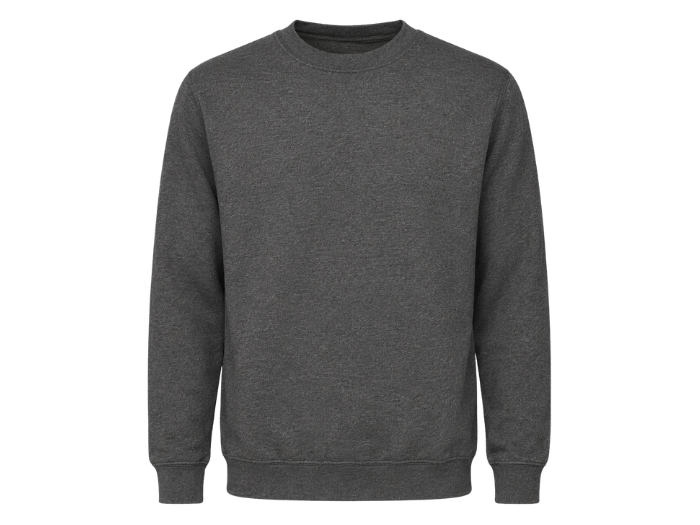 Mechanic Classic Sweatshirt – Low MOQ B2B Workshop Pullover in Charcoal Grey front design preview