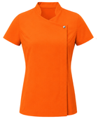 Ladies Blossom Short Sleeve Tunic Orange | B2B Low MOQ Custom Workwear Manufacturer