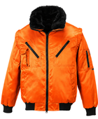 Custom Pilot Jacket Orange B2B Workwear Jacket