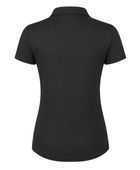 B2B Women’s Hairdressing Polo Shirt Black Low MOQ Custom Salon Workwear