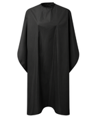 B2B Hairdressing Waterproof Salon Gown Black Custom Salon Workwear