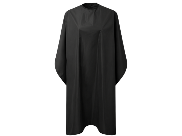 B2B Hairdressing Waterproof Salon Gown Black Custom Salon Workwear