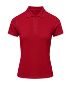 Women’s Painter Polo Shirt Red B2B Decorator Workwear Low MOQ