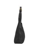 B2B Adjustable Leather Shoulder Bag Black Custom Leather Bag