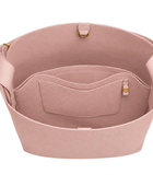 Leather Bucket Shoulder Bag with Adjustable Strap Blush Pink Low MOQ