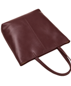 B2B Tall Leather Shoulder Tote Bag Low MOQ Custom Leather Bag