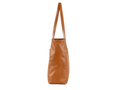 B2B Leather Pocket Shoulder Tote Bag Brown Low MOQ