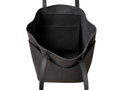 Black Leather Shoulder Tote Bag B2B Low MOQ Custom Tote Bag