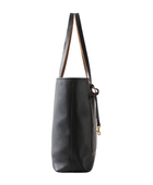 B2B Large Leather Tote Bag Black Custom Leather Tote Bag Low MOQ