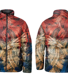 Men’s Abstract Print Puffer Jacket  B2B Low MOQ Winter Manufacturer