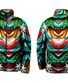 Men’s Christmas Print Eider Down Puffer Jacket B2B Low MOQ Outerwear Manufacturer