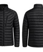B2B Men’s Black Quilted Eider Down Puffer Jacket Low MOQ Winter Buyers