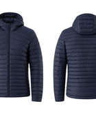 B2B Men’s Dark Navy Hooded Eider Down Puffer Jacket B2B