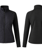 Custom Women’s Black Hybrid B2B Padded Jacket Low MOQ Winter Manufacturer