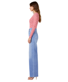 Wide Leg Denim Pants Light Blue Wash | B2B Low MOQ