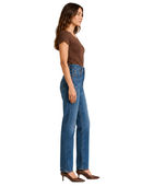 Straight Leg Denim Pants Mid Blue Wash | B2B Low MOQ