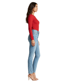 Slim Leg Denim Pants Light Blue Faded Wash | B2B Low MOQ